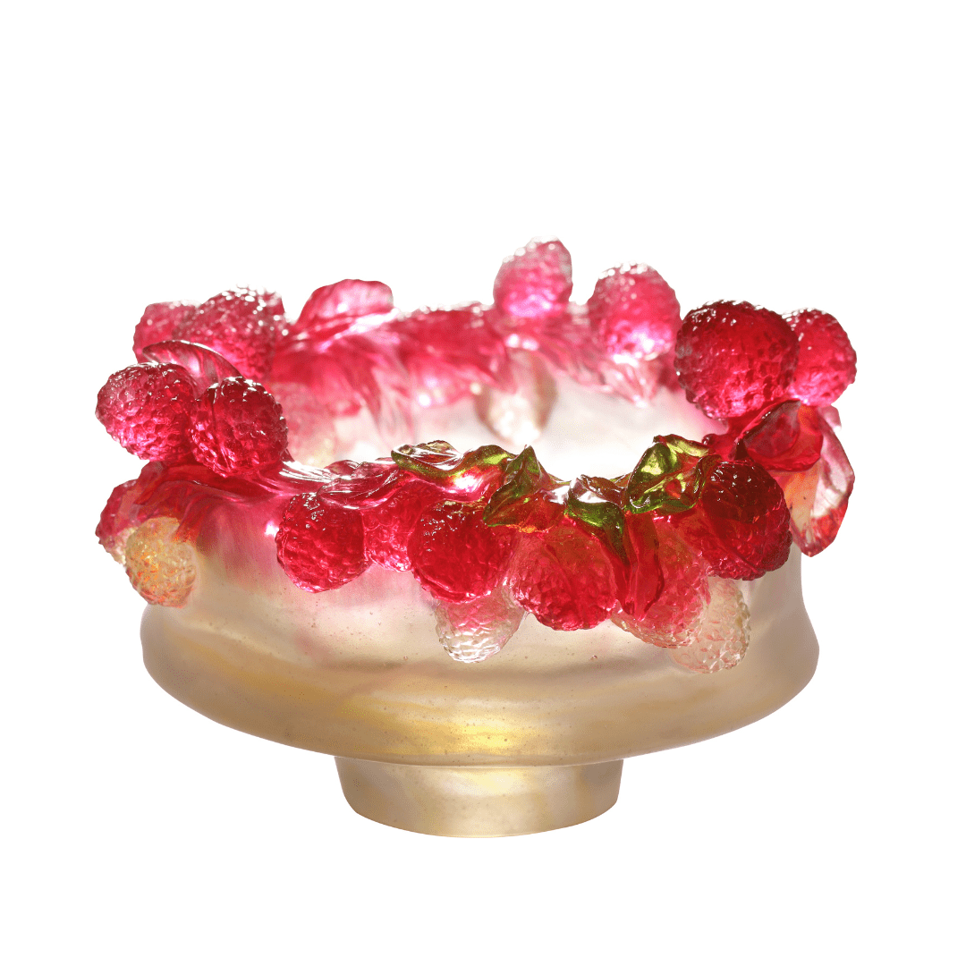 Nature, Lychee, Vase, Bowl, A Thousand Blessings and Good Fortune