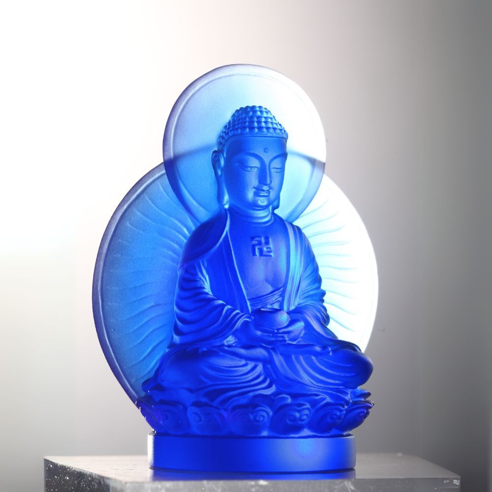 Crystal Buddha, Medicine Buddha, The Faithful Guardian of all Wishes (Special Set)