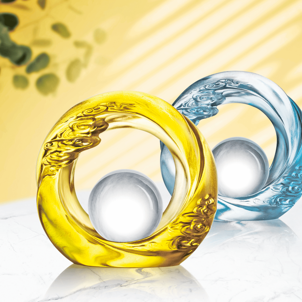 Crystal Desk Decor, Cloud, Feng Shui, As The Good World Turns-Generating Ruyi Through the Ether