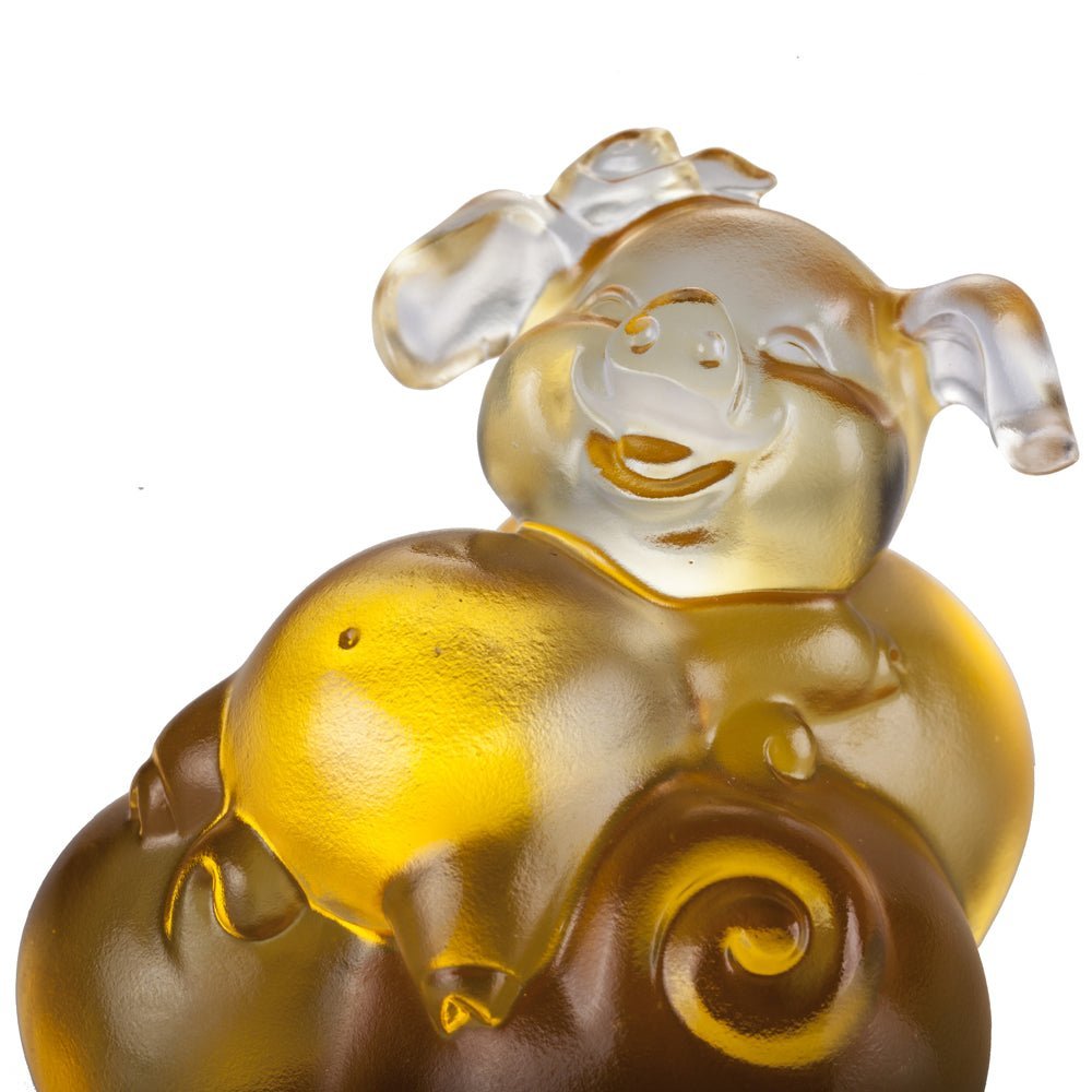 Crystal Animal, Pig, Fortune and Fulfillment