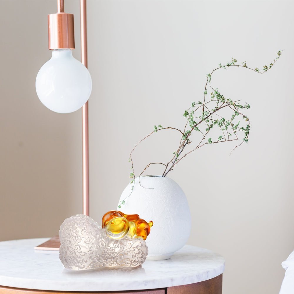 Hold On Tight to Luck (Good Luck) - Dog Figurine