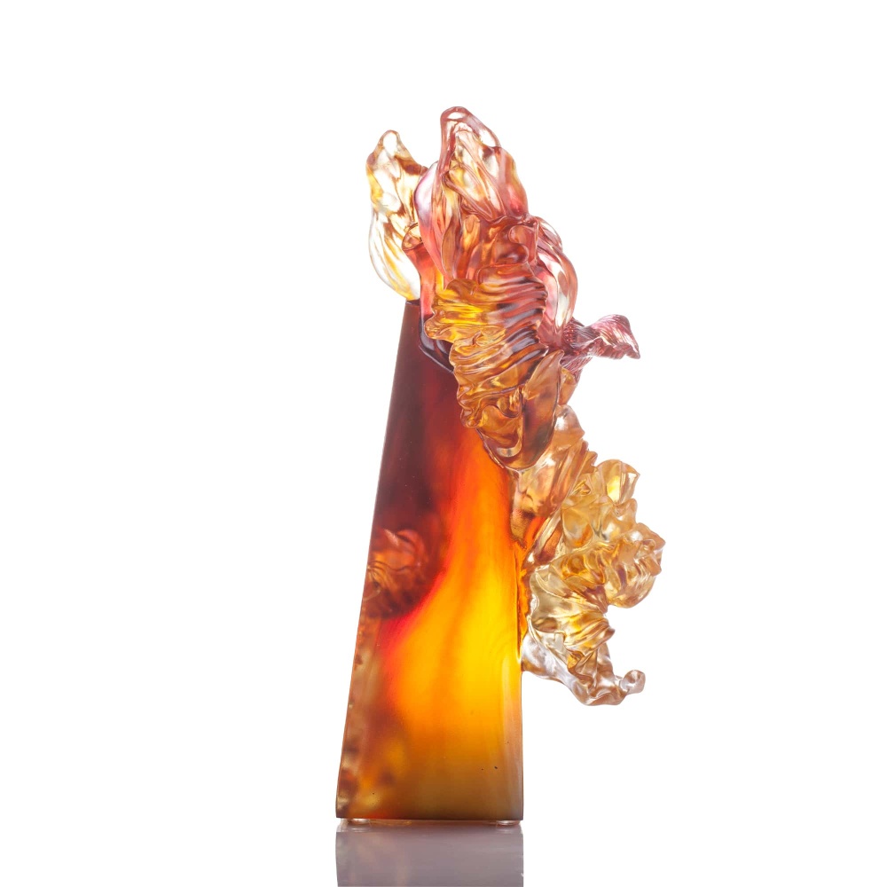 Crystal Sculpture, Goldfish, In Celebration