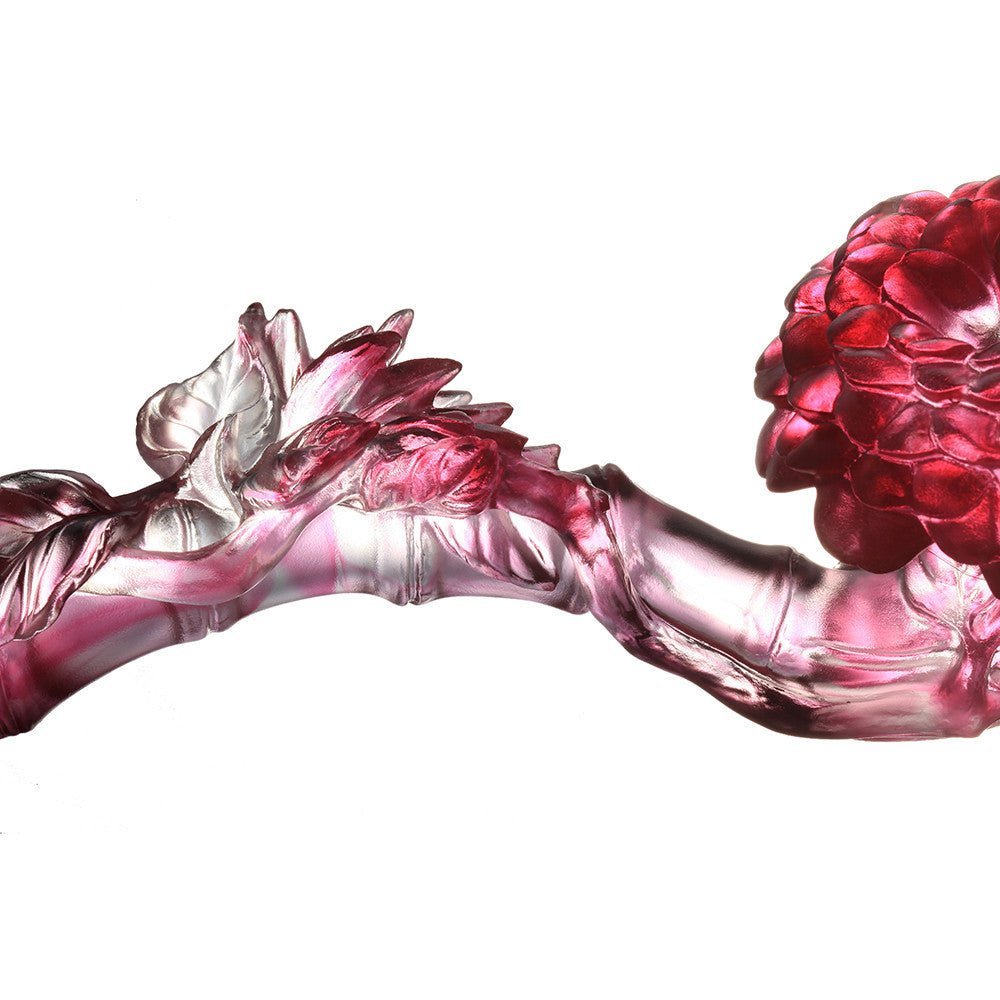 Crystal Feng Shui Ruyi, Camellia, Ruyi of Virtue