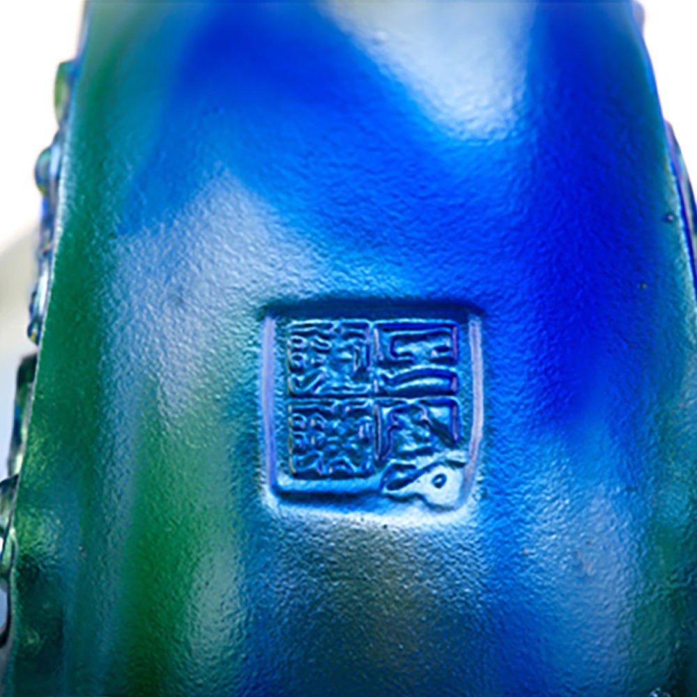 Crystal Paperweight, Peacock, A Radiant Heart