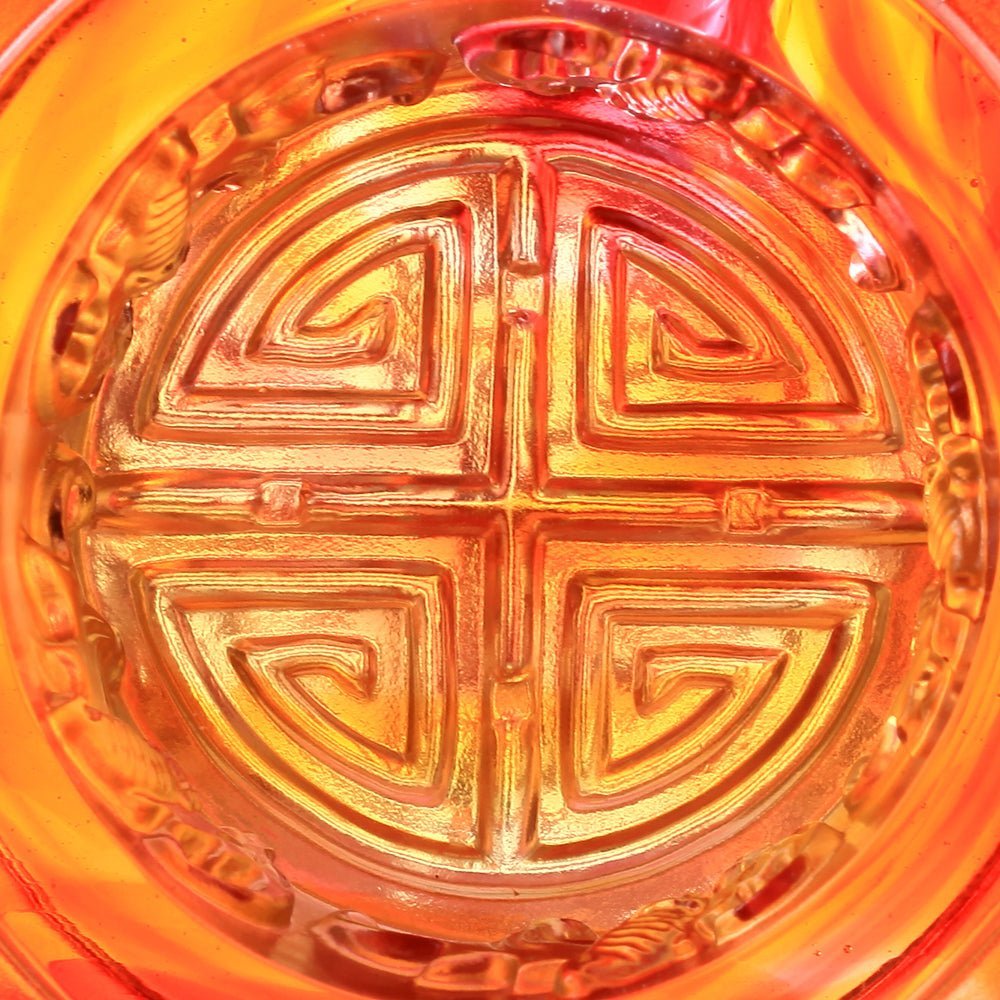 Crystal Peach Figurine, A Good Day, A Good Year, A Good Life