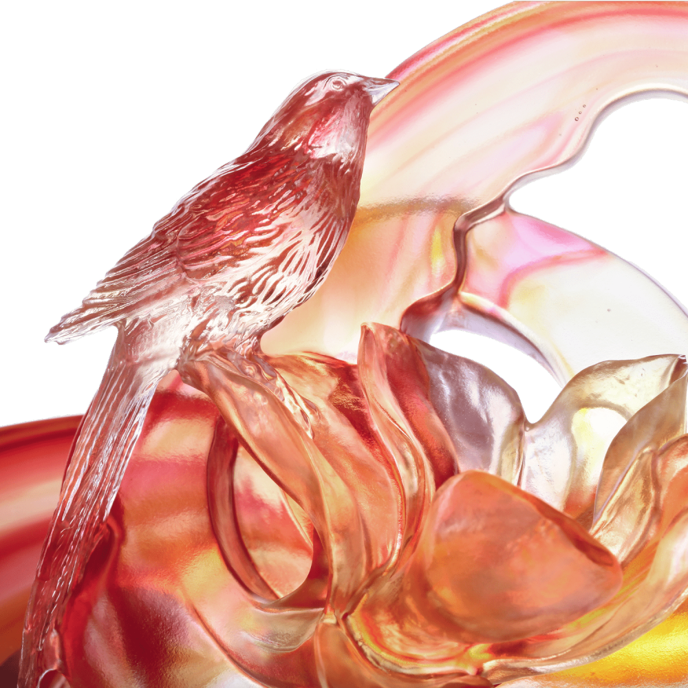 Crystal Animal & Flower, Magpie & Magnolia, Ruyi Blooms