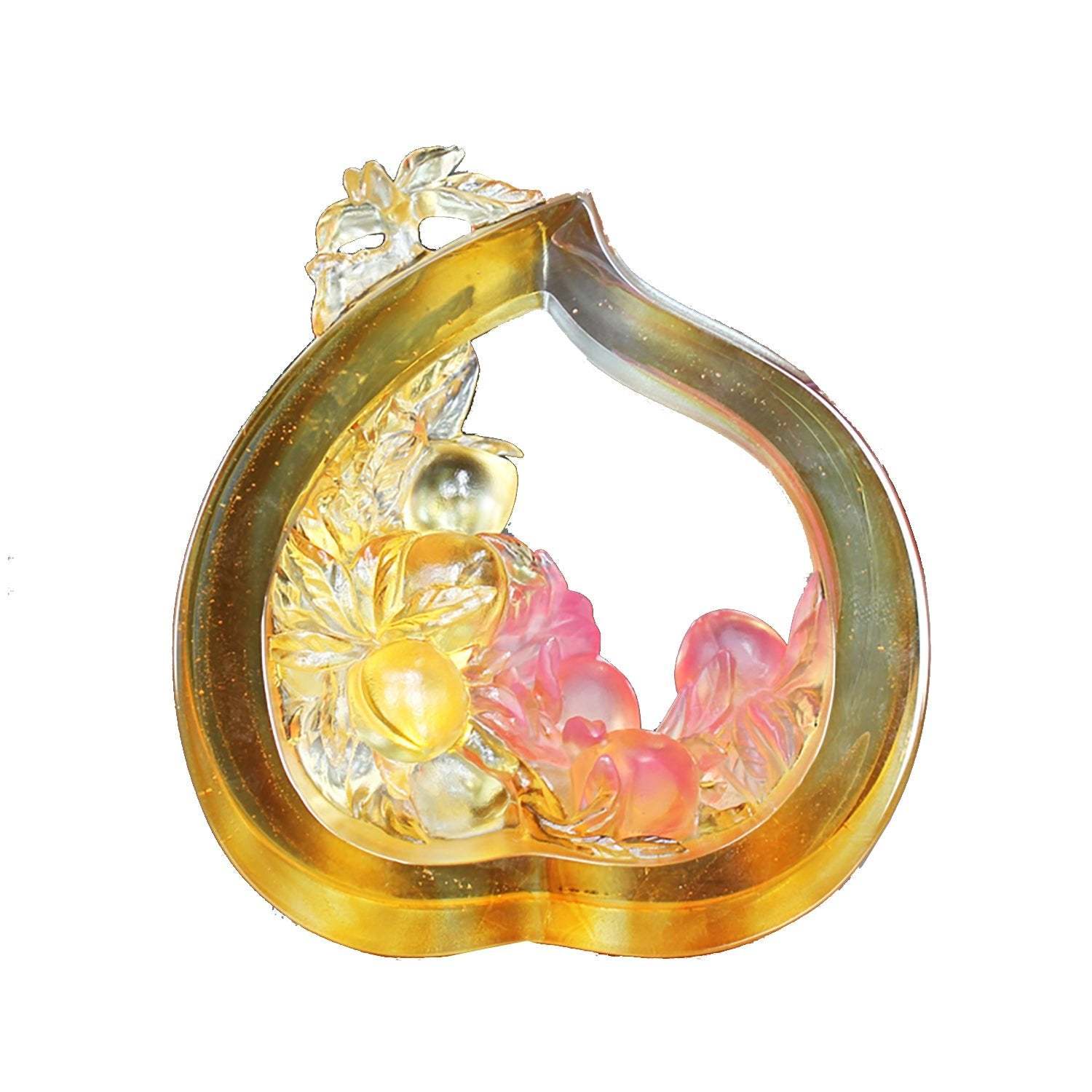 Crystal Peace Figurine, Spring Peach of Longevity