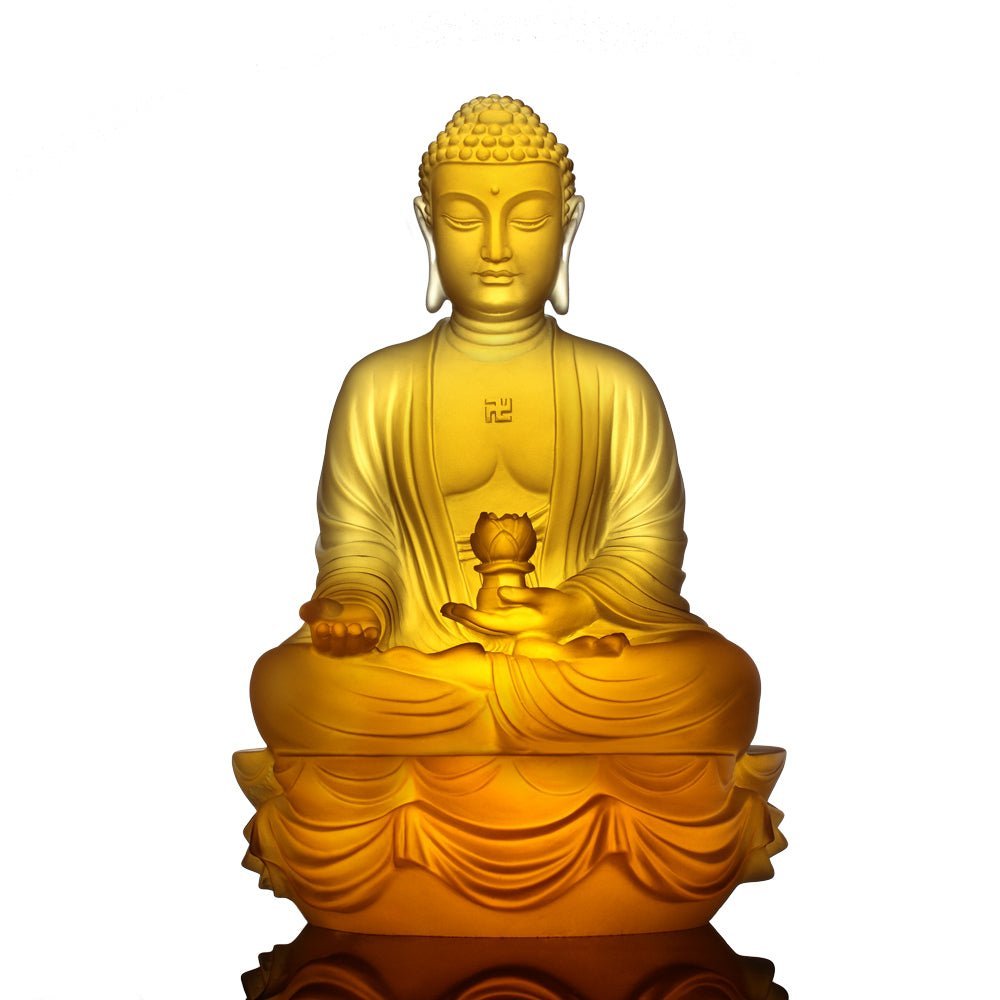 Crystal Buddha, Amitabha Buddha, Present Mindfulness