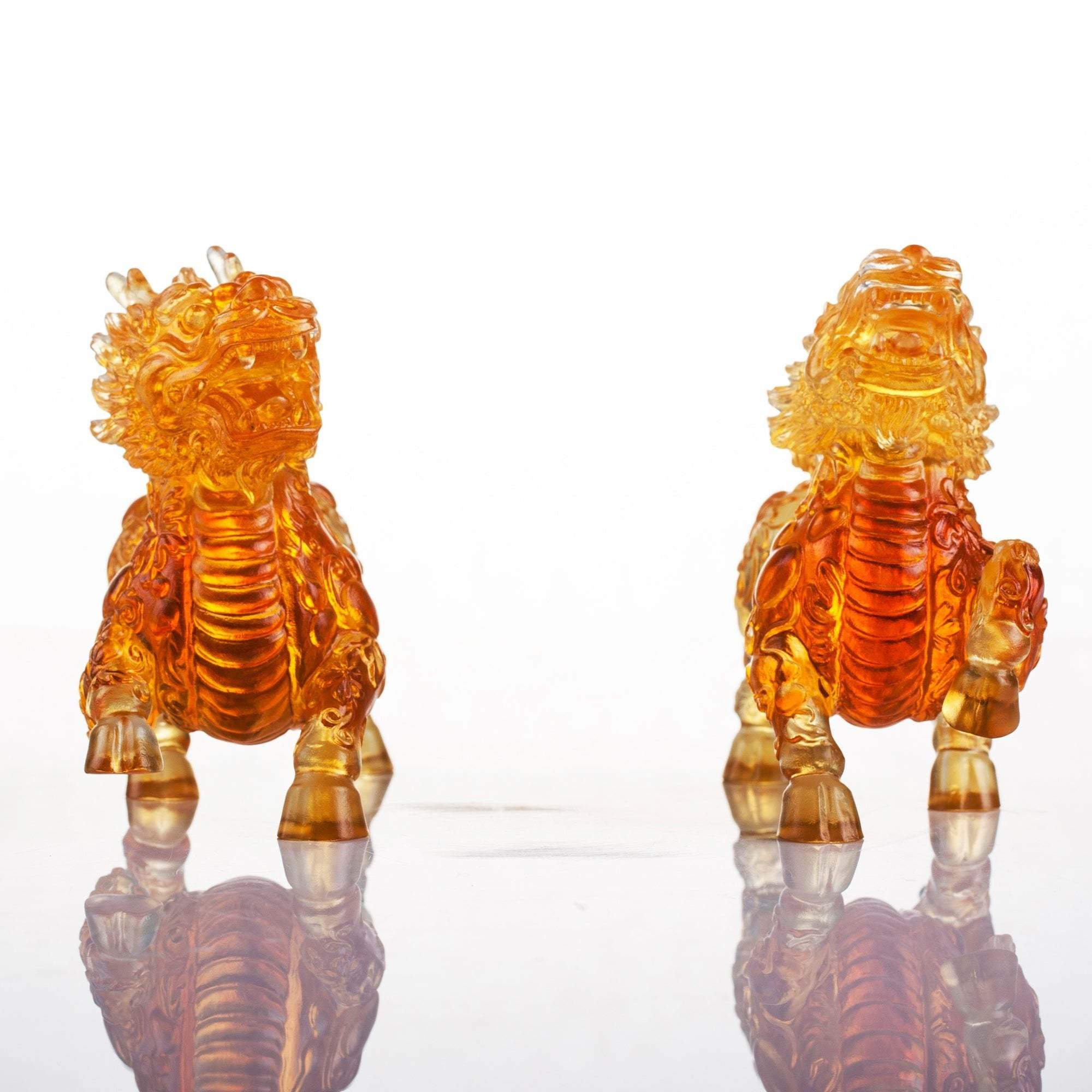 LIULI Mythical Creature Qilin, Benevolent Fortune