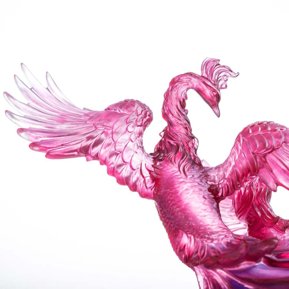 LIULI Crystal Art, Phoenix, Splendor In The Nine Heavens