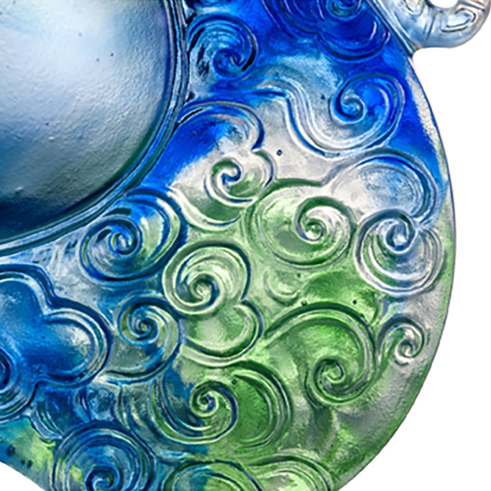 Crystal Paperweight, Peacock, A Radiant Heart