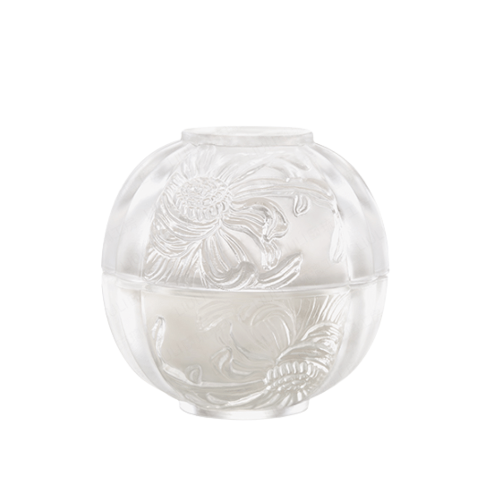 Candle Holder, Warmth of the Fragrant Chrysanthemum (Powder White)