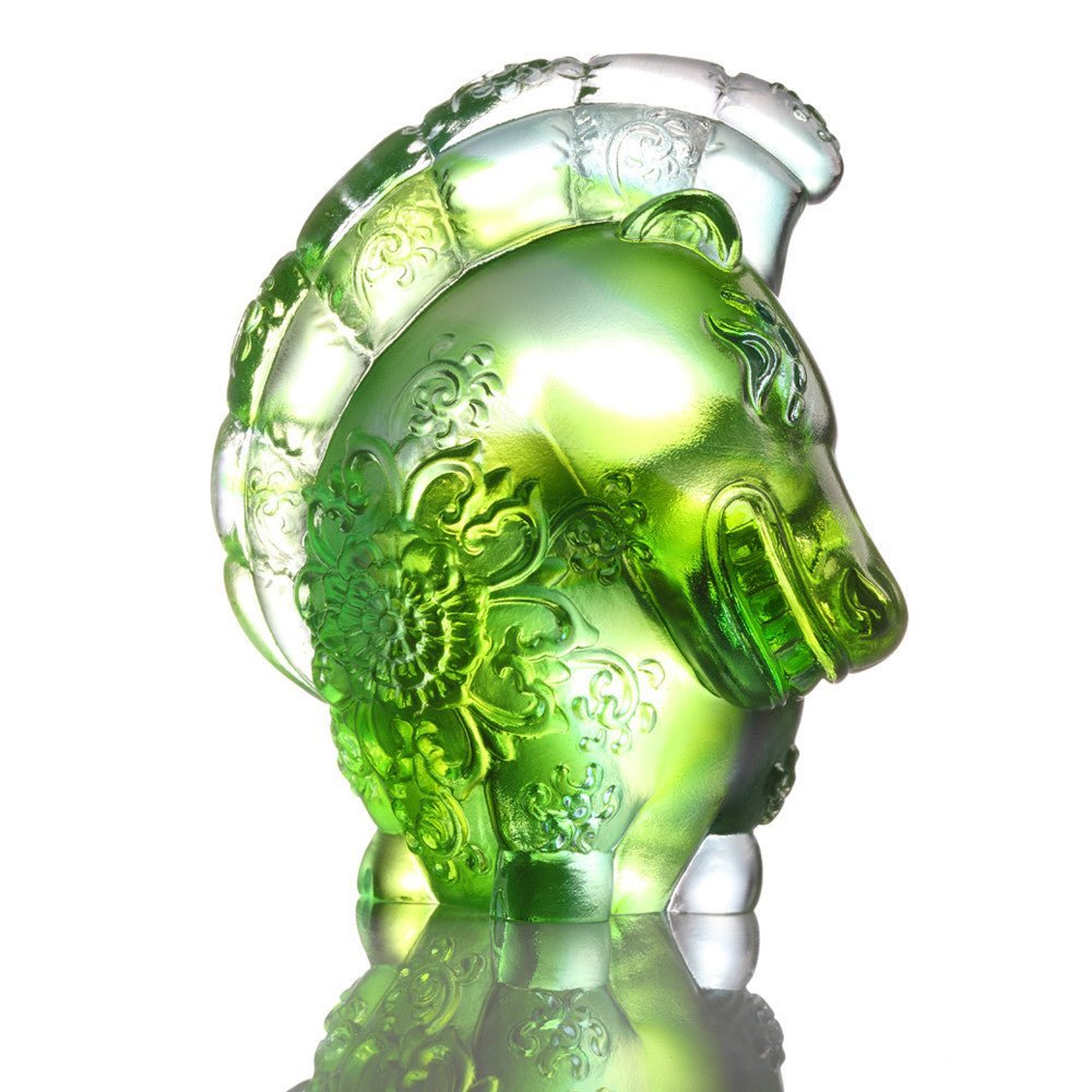 Crystal Zodiac Year of the Horse, Crystal Figurine, Jovial in Good Spirit