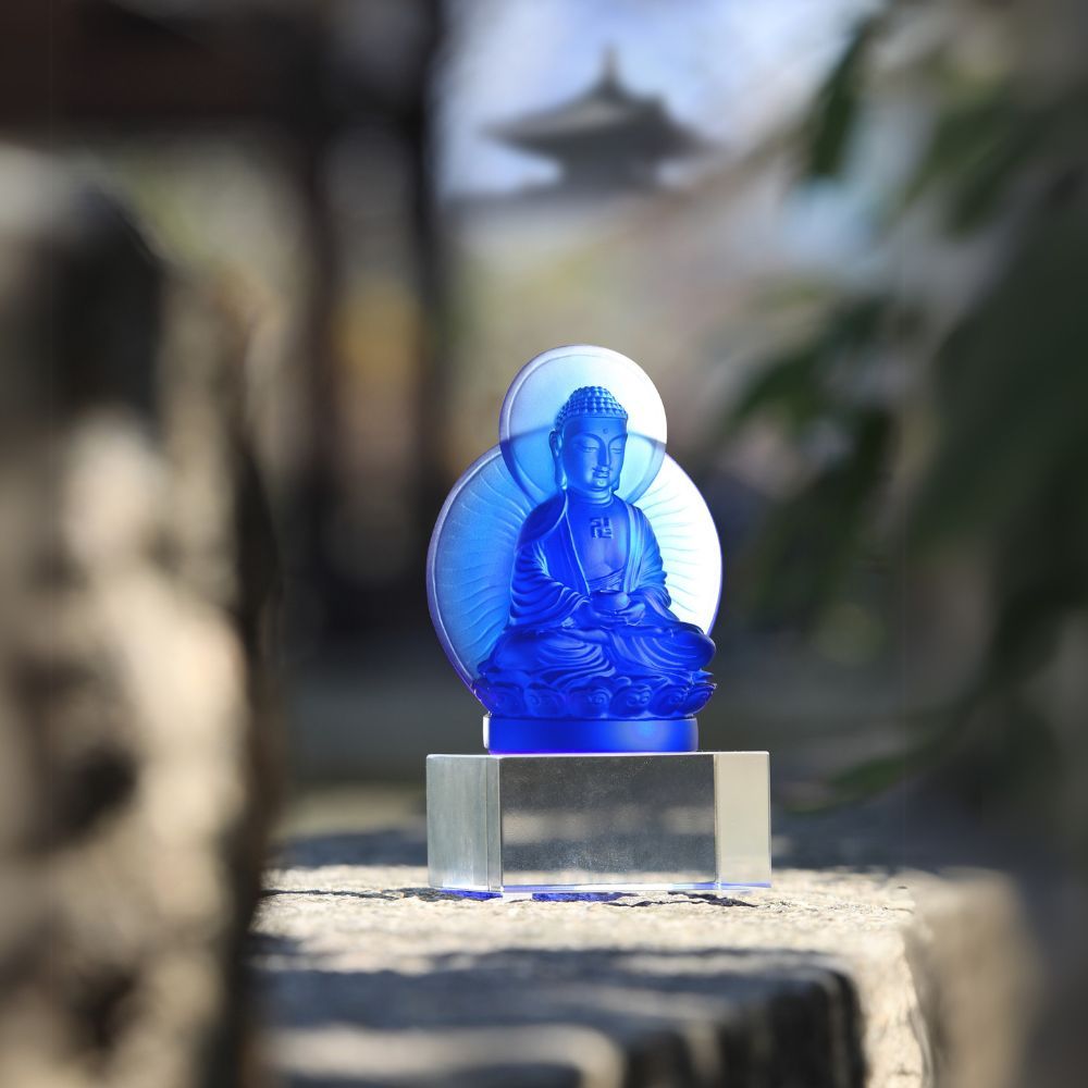 Crystal Buddha, Medicine Buddha, The Faithful Guardian of all Wishes (Special Set)