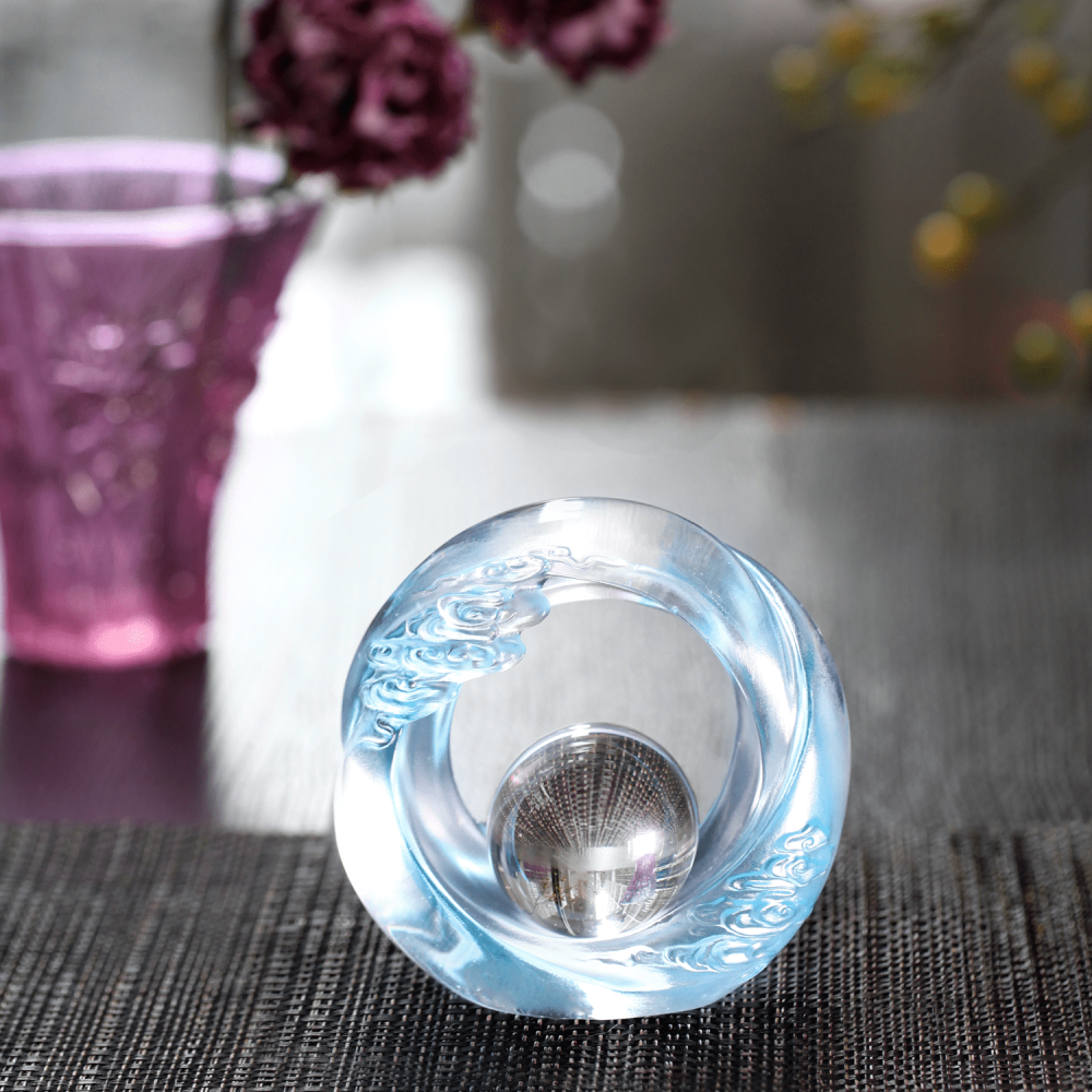 Crystal Desk Decor, Cloud, Feng Shui, As The Good World Turns-Generating Ruyi Through the Ether