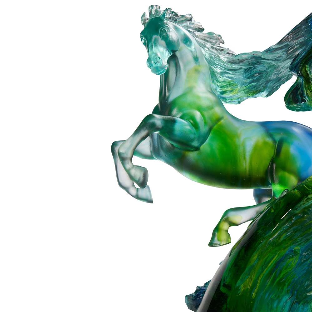 LIULI Crystal Art Horse Sculpture, Accomplished