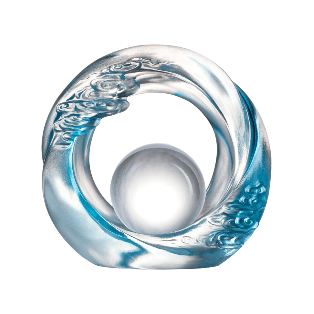 Crystal Desk Decor, Cloud, Feng Shui, As The Good World Turns-Generating Ruyi Through the Ether