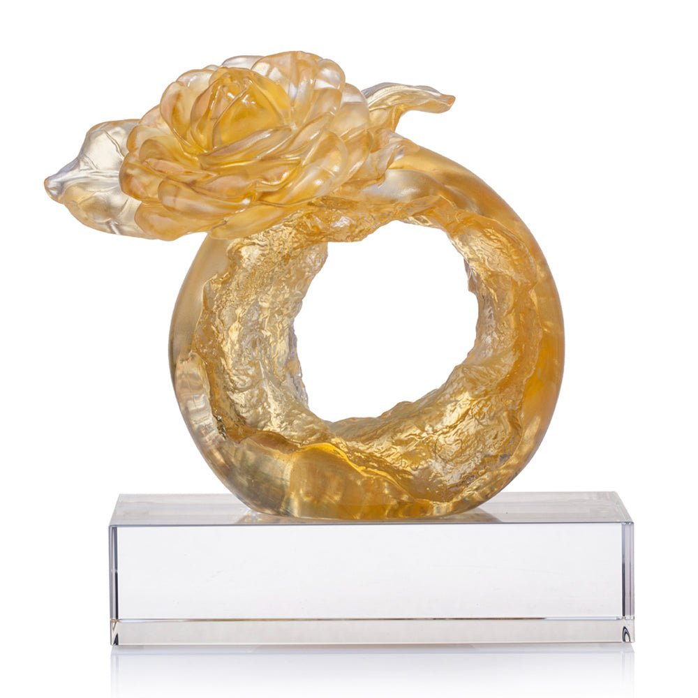 Crystal Flower, Camellia, Singular Elegance (Special Edition, Come with Display Base)