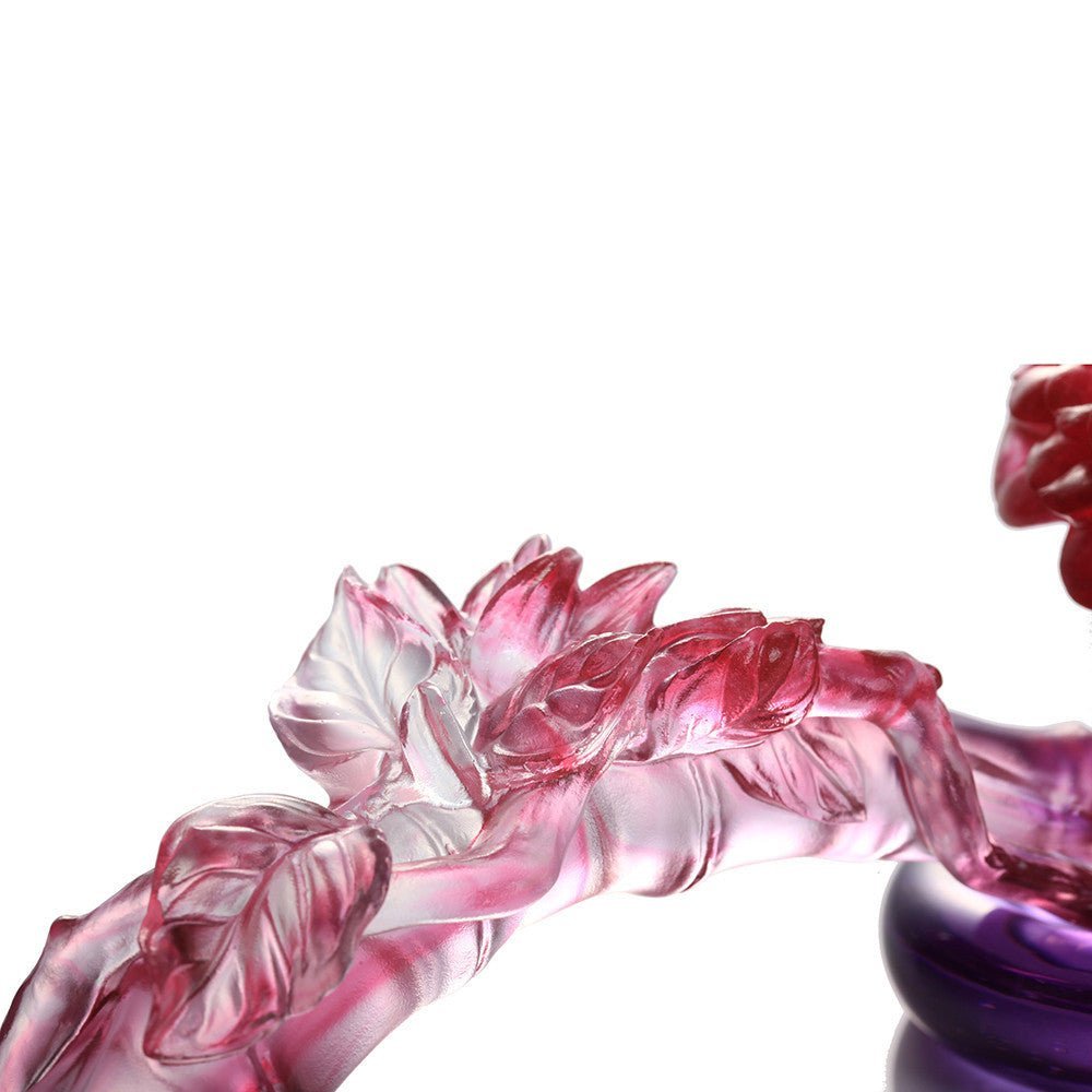 Crystal Feng Shui Ruyi, Camellia, Ruyi of Virtue