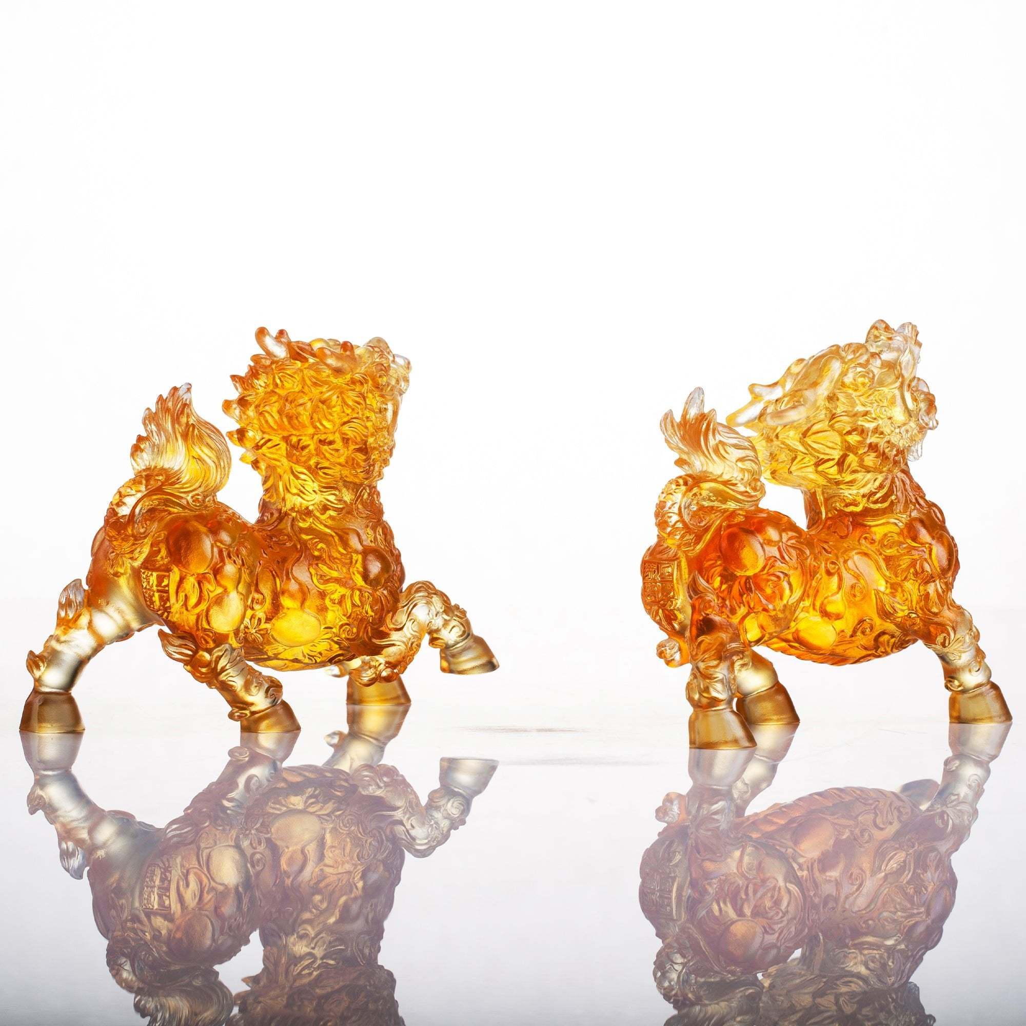 LIULI Mythical Creature Qilin, Benevolent Fortune