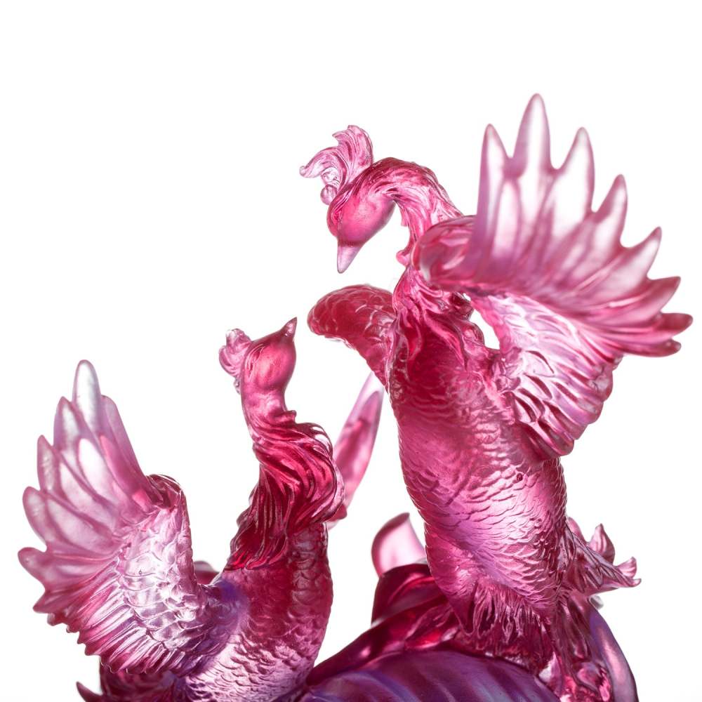 LIULI Crystal Art, Phoenix, Splendor In The Nine Heavens