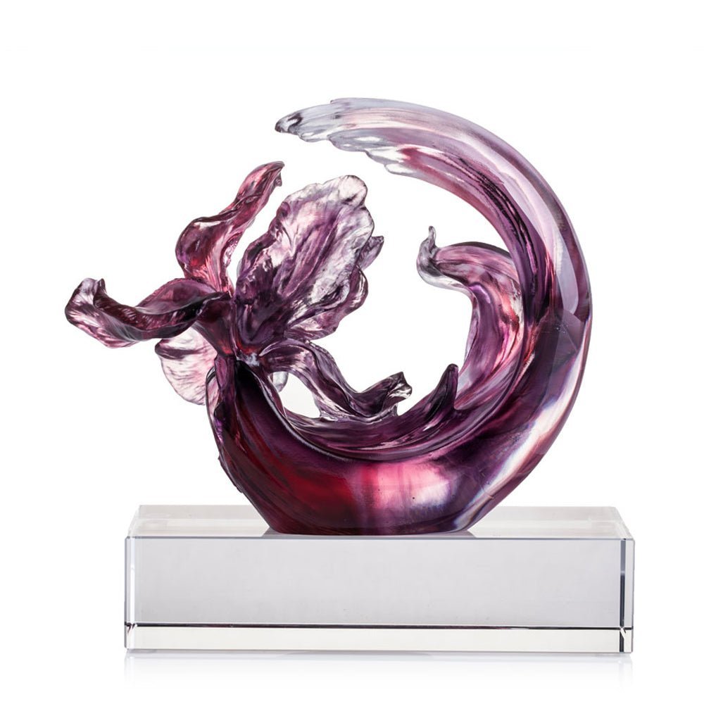 Crystal Flower, Iris, Arising through Contentment (Special Edition, Come with Display Base)