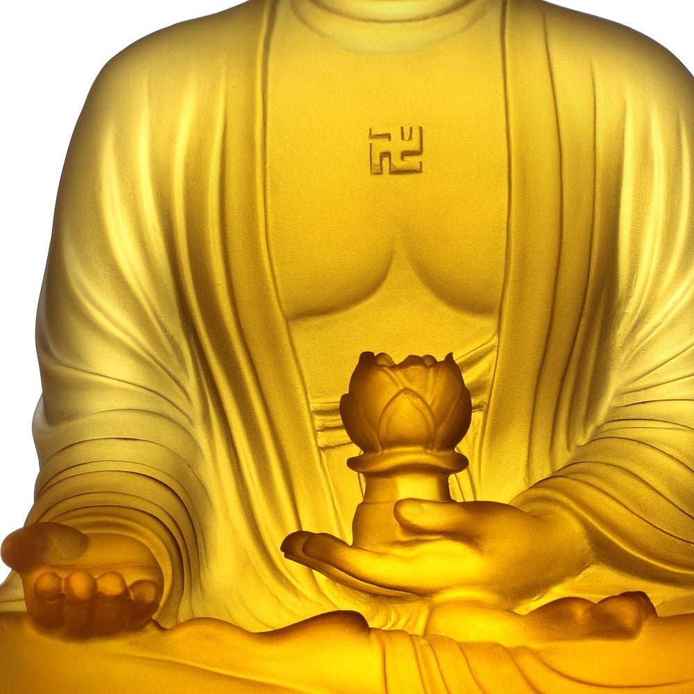 Crystal Buddha, Amitabha Buddha, Present Mindfulness