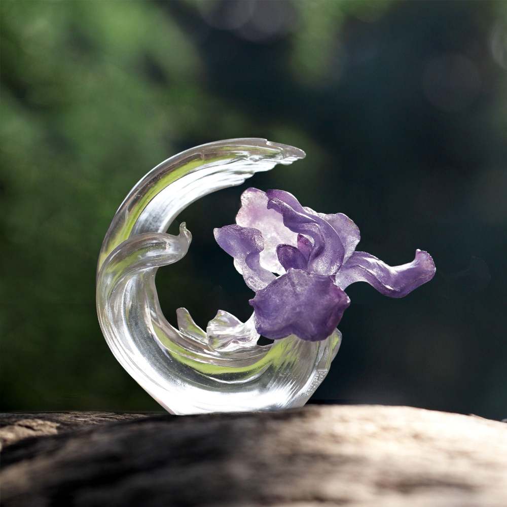 Crystal Flower, Iris, Arising through Contentment (Special Edition, Come with Display Base)