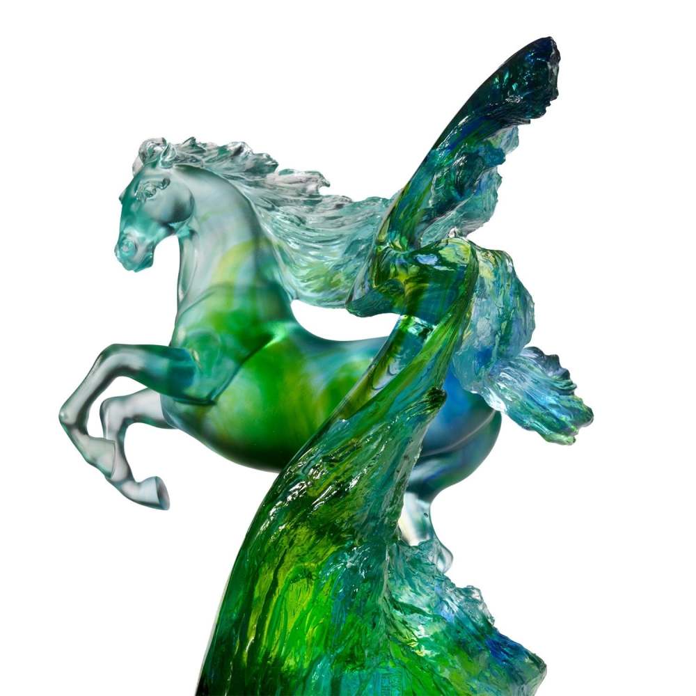 LIULI Crystal Art Horse Sculpture, Accomplished