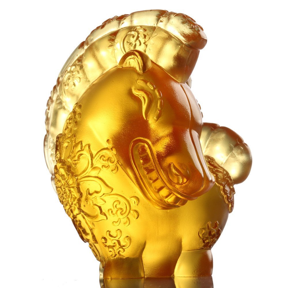 Crystal Zodiac Year of the Horse, Crystal Figurine, Jovial in Good Spirit