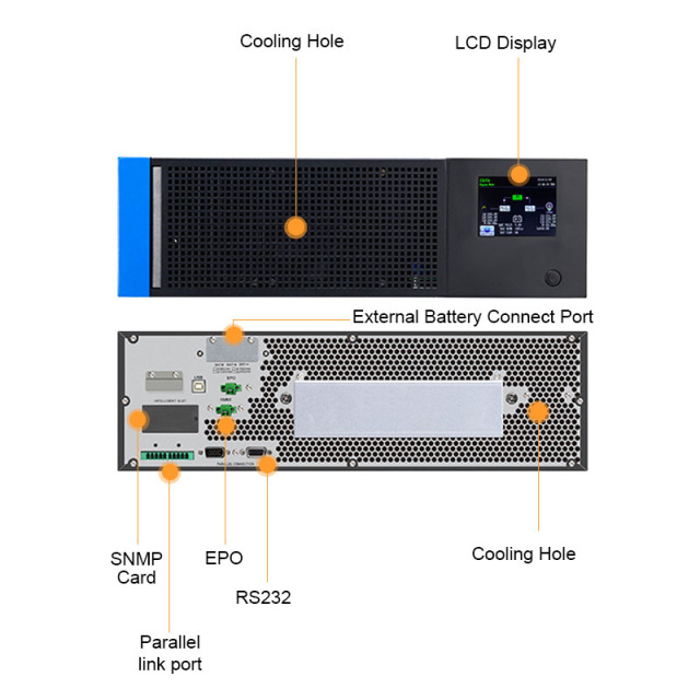 ghana Online UPS Rack Mount 10KVA-20KVA 3Phase/1Phase