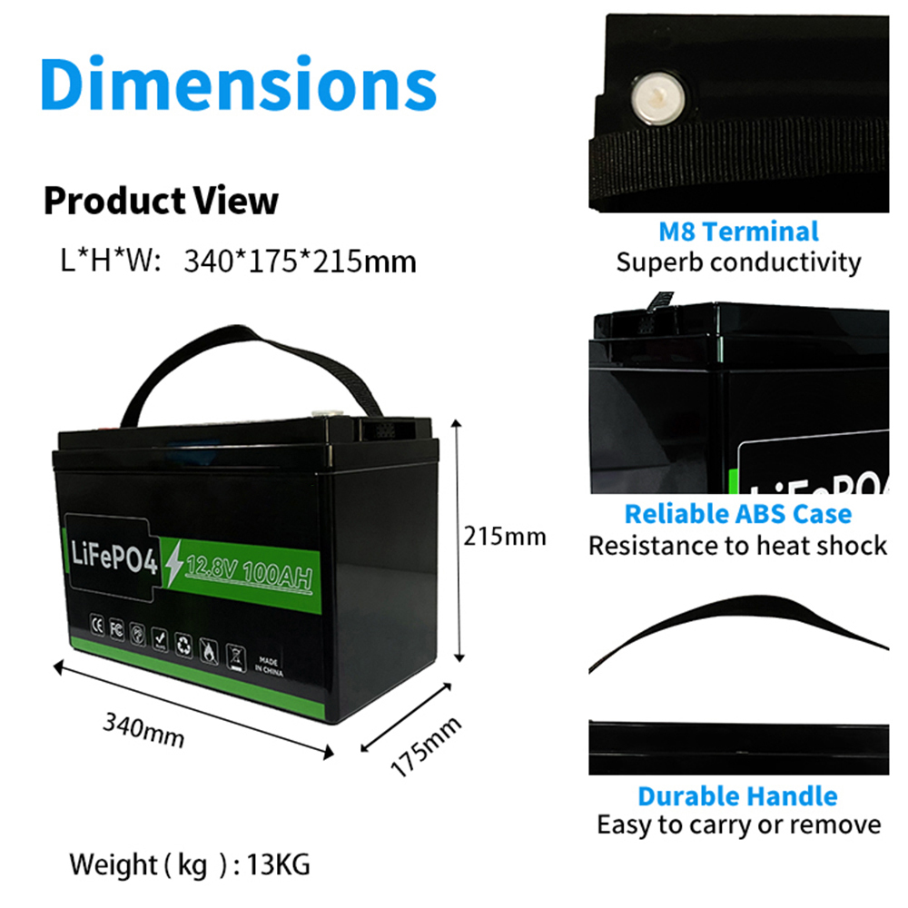 GHANA12V LIFEPO4 Battery 100Ah~300Ah