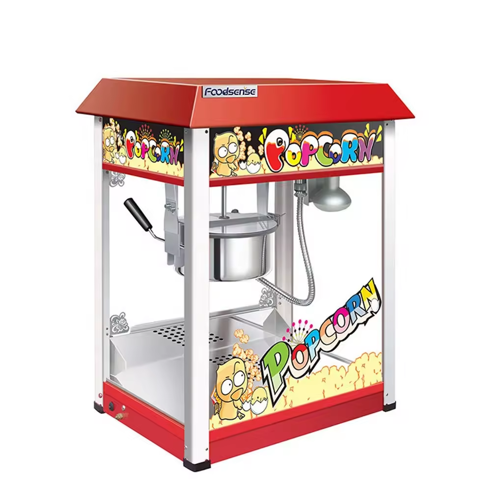 1.44KW Automatic Commercial Popcorn Machine – 6Oz for Cinema & Restaurants