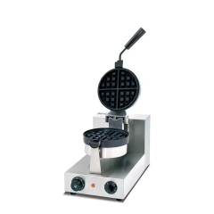 Stainless Steel Electric Rotary Waffle Baker – Manual Control