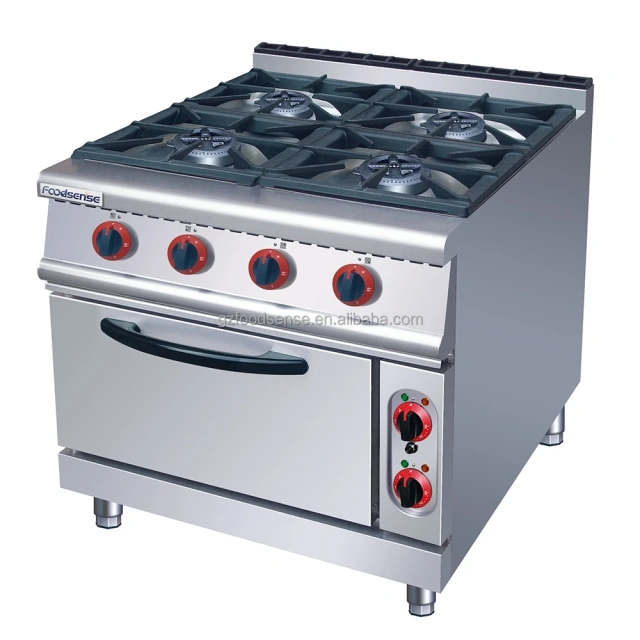High-Power 6-Burner Commercial Gas Range with Oven - 88992 BTU