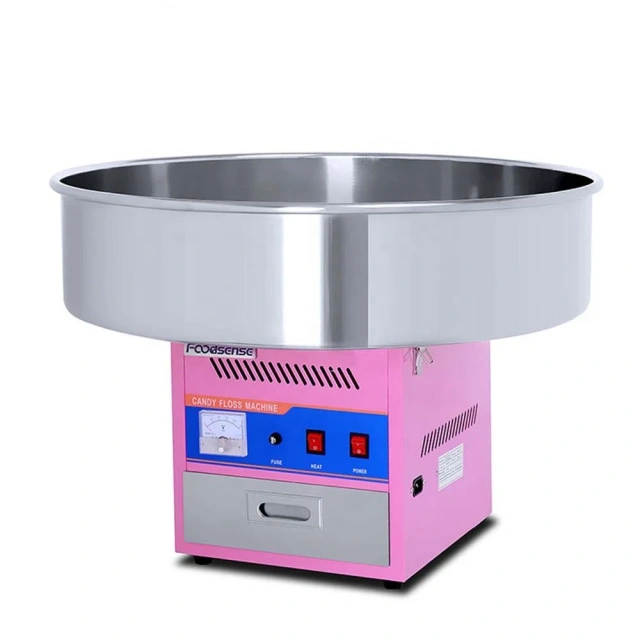 0.9KW Pink Commercial Cotton Candy Machine – Stainless Steel
