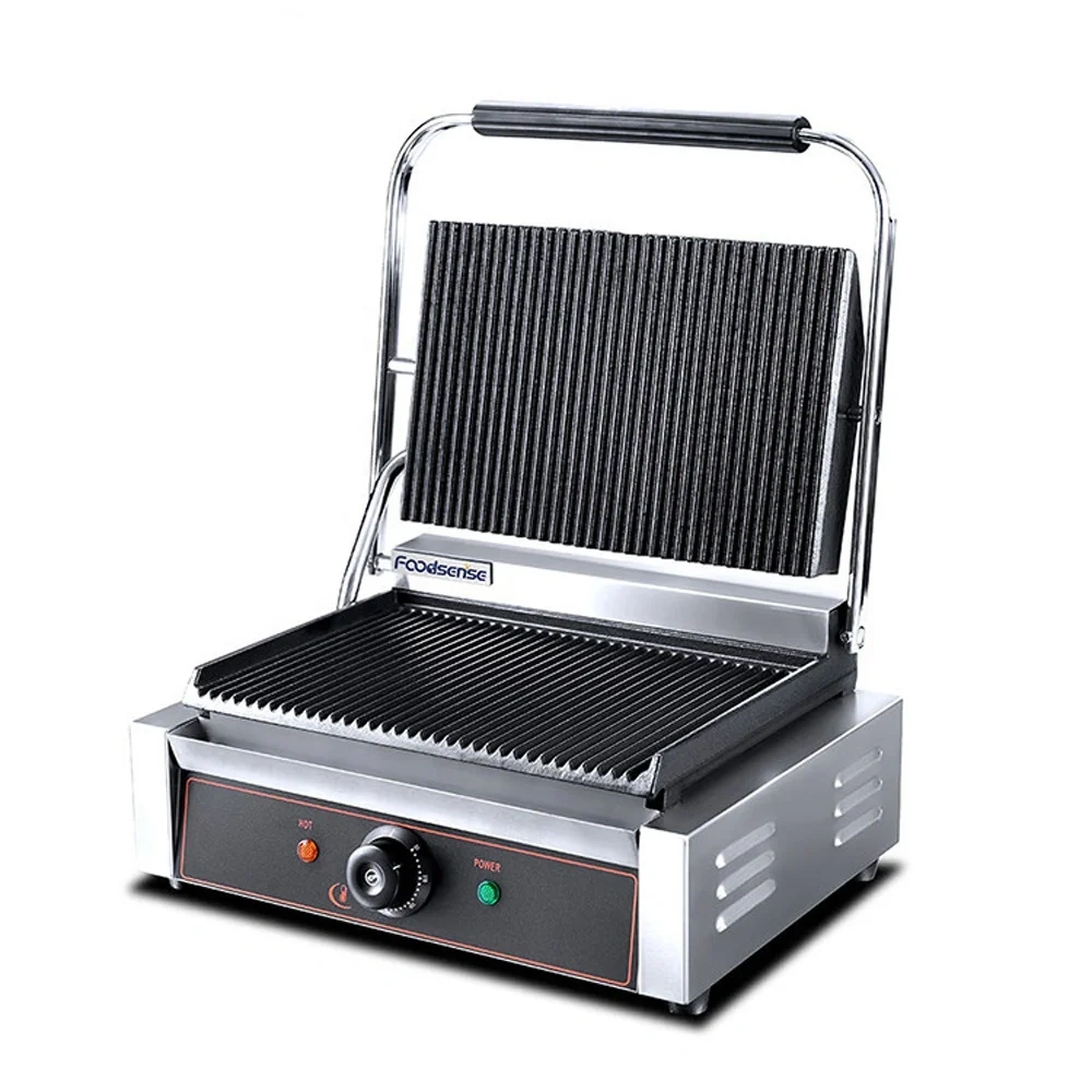 High-Power 2.2KW Electric Contact Grill - Commercial and Home Electric Panini Press