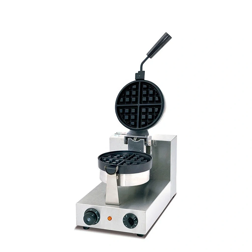 Stainless Steel Electric Rotary Waffle Baker – Manual Control