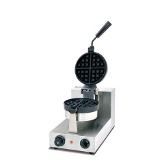 Stainless Steel Electric Rotary Waffle Baker – Manual Control