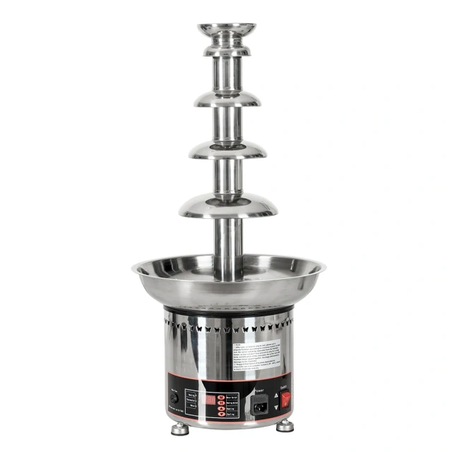 0.21KW 4-Tier Stainless Steel Chocolate Fountain