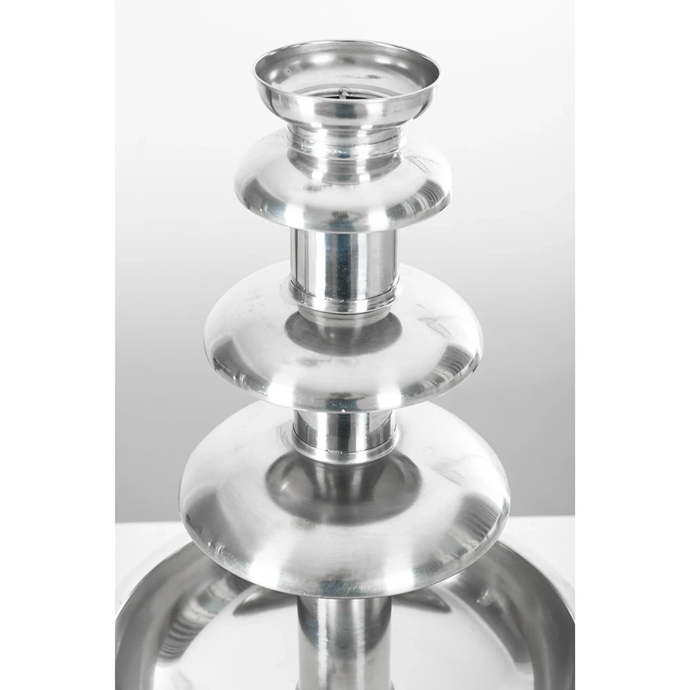 0.21KW 4-Tier Stainless Steel Chocolate Fountain
