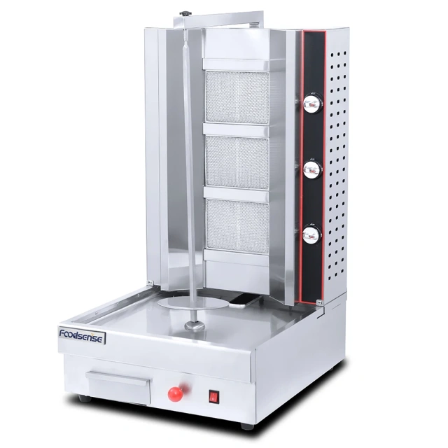 Commercial Industrial Burner Chicken Electric Shawarma Grill Machine