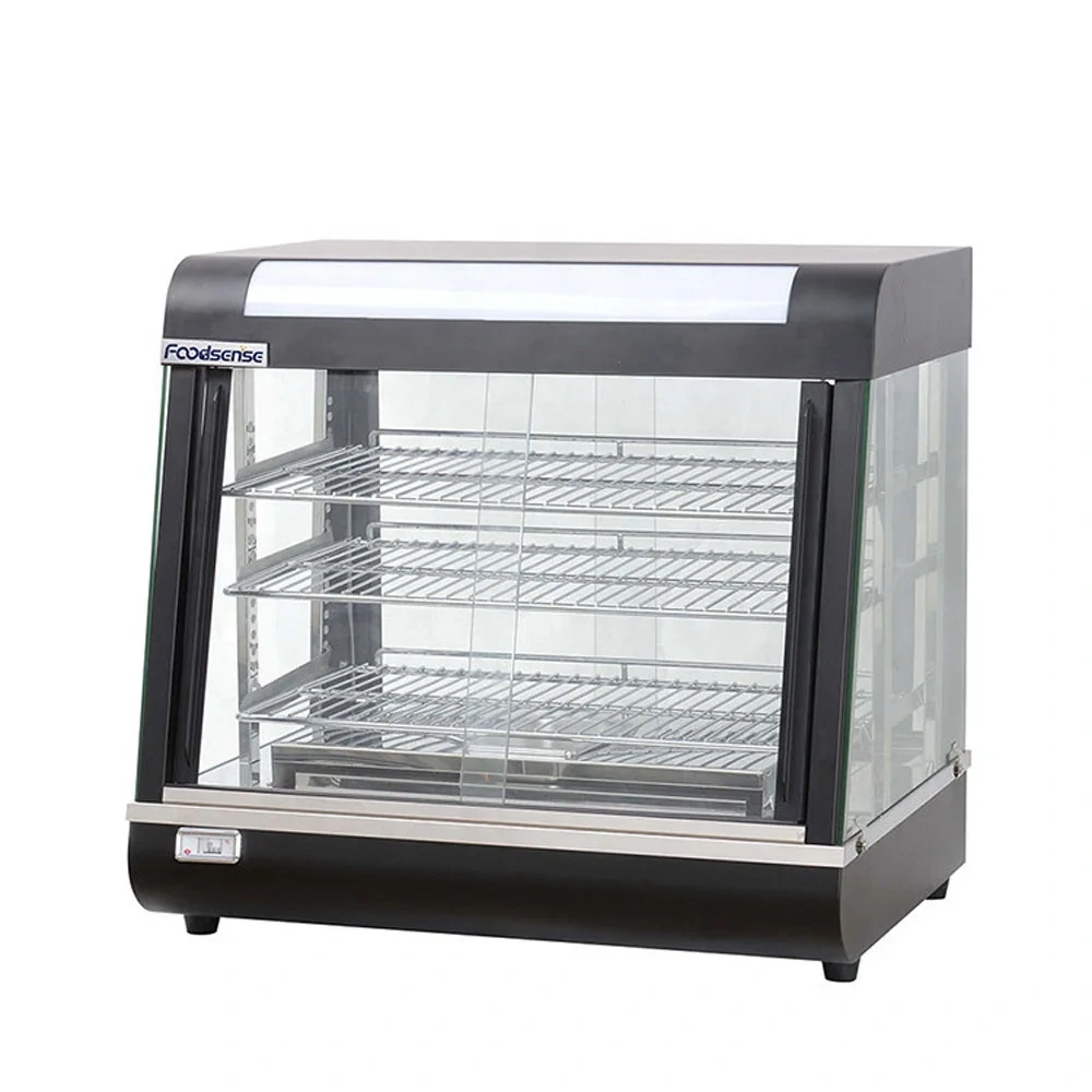 Electric 3-Shelf Food Warmer Display with Sliding Doors