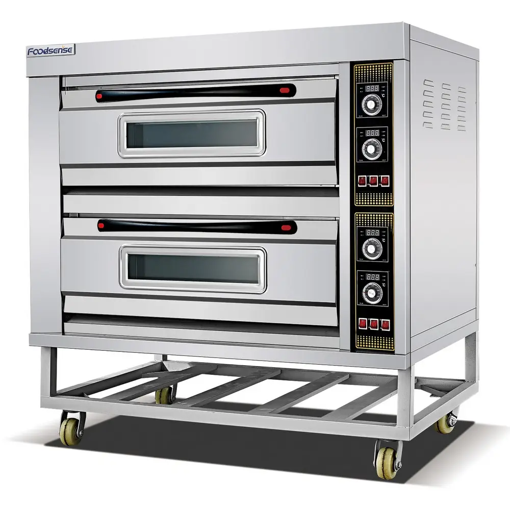 Stainless Steel 2-Deck 4-Tray Electric Baking Oven