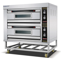Stainless Steel 2-Deck 4-Tray Electric Baking Oven