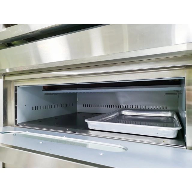 Stainless Steel 2-Deck 4-Tray Electric Baking Oven