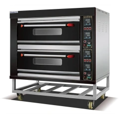 Stainless Steel 2-Deck 4-Tray Electric Baking Oven
