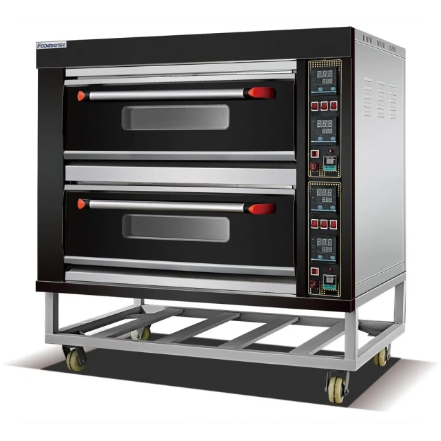 Stainless Steel 2-Deck 4-Tray Electric Baking Oven