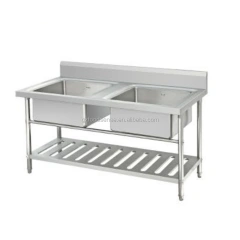 High-Quality Stainless Steel 2-Layer Workbench with Under Shelf
