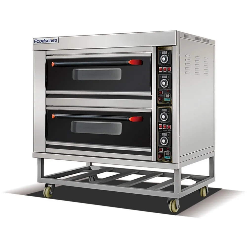 Stainless Steel 2-Deck 4-Tray Electric Baking Oven